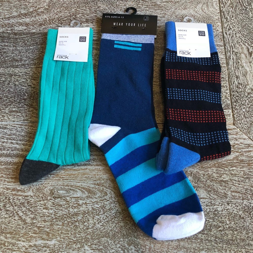 Unisex Nordstrom Brands 3 Piece Sock Bundle